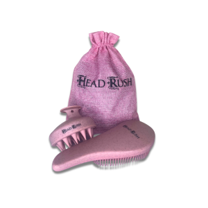Tangle Teaser + Shampoo Scalp Brush Set - Pink